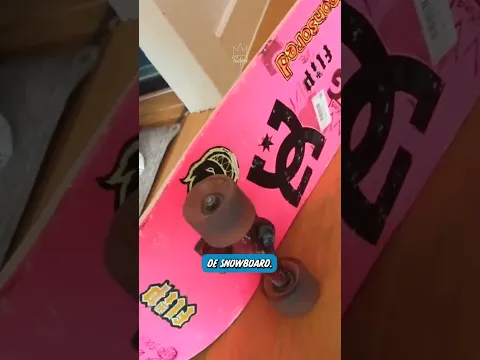 TIREI O TRUCK DO MEU SHAPE DE SKATE E USEI COMO SE FOSSE PRANCHA DE SNOWBOARD