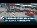 DETIK-DETIK Dua Perempuan Tewas Kena Kibasan Bus Harapan Jaya di SPBU Rejoagung Tulungagung