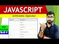 Arithmetic Operators in JavaScript JavaScript Tutorial by Rahul Chaudhary