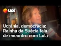 Download Lagu Rainha da Suécia come jabuticabas e fala sobre reunião com Lula: 'Falamos de problemas sérios'