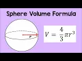 Sphere Volume Formula Math Animation