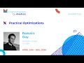 Practical Optimizations
