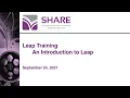Leap Training - An introduction to Leap