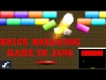 Java GUI Block Game Brick Block Breaking Game Java Swing Javax Coding Rail