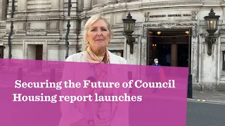 Councillor Gill Williams attends the Securing the Future of Council Housing report launch