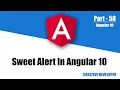 Sweet alert in angular Angular Angular Tutorial Sweet Alert Angular Sweet Alert Alert