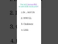 SQL Quiz 6 SQL Quiz for the day SQL Tutorial for Beginners