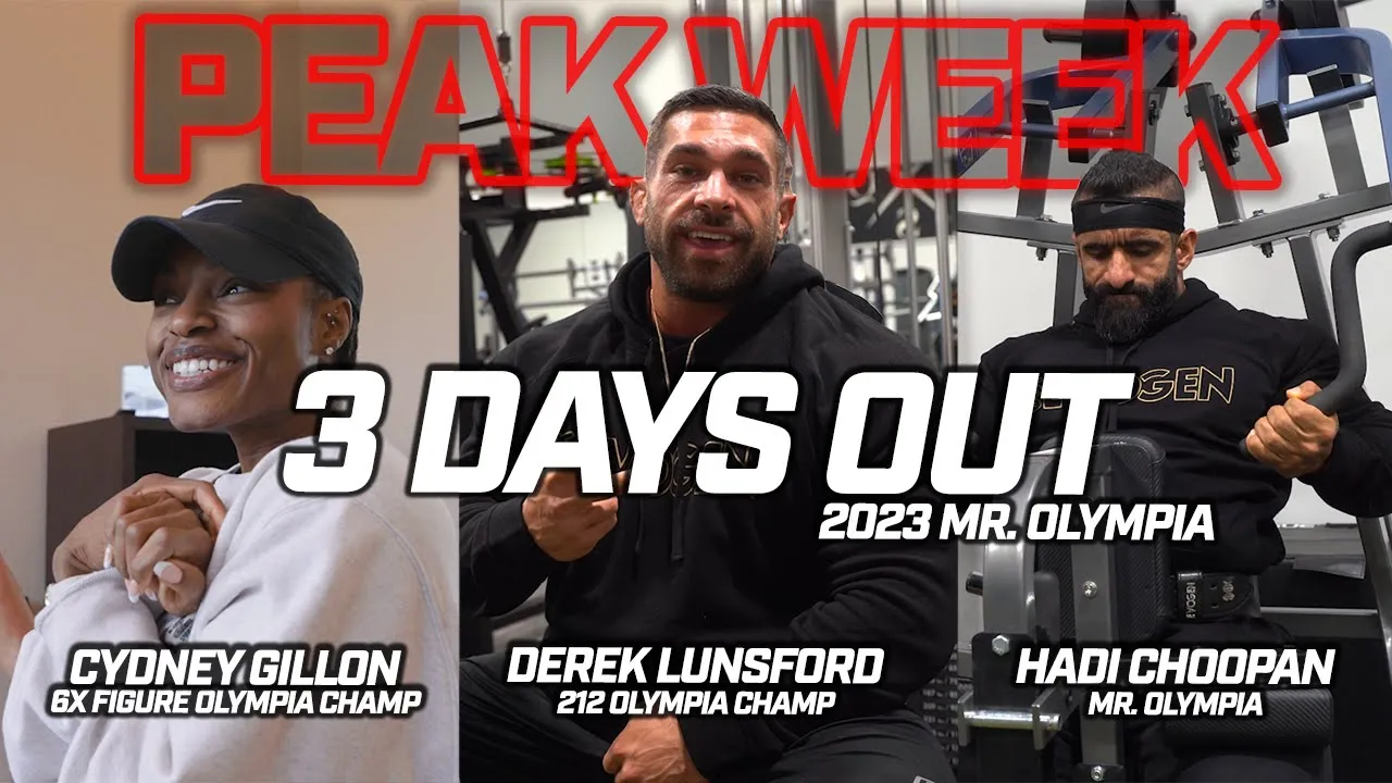 3 Days Out Mr. Olympia Hadi Choopan X Hany Rambod X Derek Lunsford Cydney Gillon