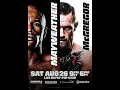 Floyd Mayweather vs Conor McGregor August 26th 2017