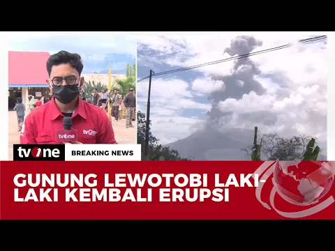 Gunung Lewotobi Laki laki Erupsi Lagi