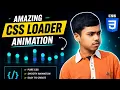 Amazing CSS Loading Animation Using Pure CSS Bouncing Balls Loader