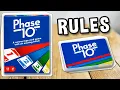 How to play PHASE 10 rules gameplay and instructions boardgamesTV x Mattel