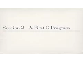 Procedural Programming Unit 02 Session 2 A First C Program