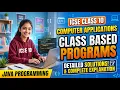ICSE Class 10 Chapter Class based programs detailed solutions