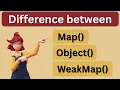 Map vs Object vs WeakMap in JavaScript Explained Which One Should You Use
