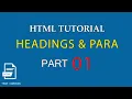 HTML Tutorial for Beginners Tamil - 01