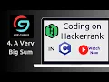4 A very big sum Hackerrank C