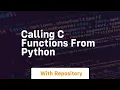 Calling c functions from python