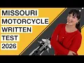 Missouri Motorcycle Written Test 2026 50 Questions with Explained Answers