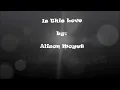 Is This Love by Alison Moyet
