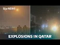 Download Lagu Explosions seen in Qatar skies as Iran attacks US base | ITV News