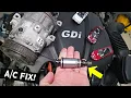 AC COMPRESSOR VALVE REPLACEMENT HYUNDAI KIA GDI ENGINE AC BLOWS HOT FIX