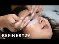 I Got 200 Eyelash Extensions For The First Time Macro Beauty Refinery29