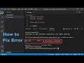 Fix Error No such file or directory