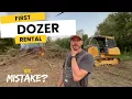 First Time Using a Bulldozer Clearing Land for 400 Christmas Trees