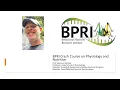 BPRI Crash Course Physiology and Nutrition of Locust