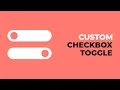 Custom checkbox toggle with only HTML CSS