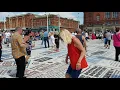 Out on the floor in Blackpool, northern soul dancing on the comedy  market 2018