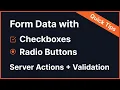 Validate Form Data Checkboxes and Radio Groups