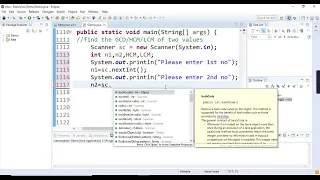 Find the and LCM of two numbers in java