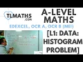 A-Level Maths L1-08 Data Histogram Problem
