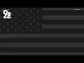 What does an all-black American flag mean and where does it come from