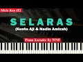 Kunto Aji & Nadin Amizah - Selaras Karaoke Piano Male Key