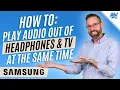 Download Lagu How To Play Audio On Bluetooth Headphones and TV Speakers (Samsung)