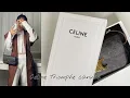 Unboxing review CELINE TRIOMPHE CANVAS SHOULDER BAG