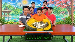 Trò chơi đấu giá ăn con cá bống tượng 1kg hấp trong trái bí nhanh nhất nhận thưởng #phuoclay