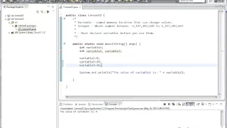 Mastering Java Programming Section 12 - Declaring and Using Integer Variables