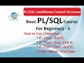 Conditional Statements Example - Case Statements in PL SQL