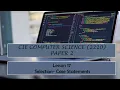 CIE O-Level Computer Science 2210 Paper 2 - Lesson 17 Case Statements