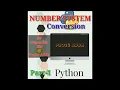 Number system computer science python conversion