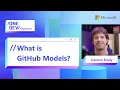 What is GitHub models