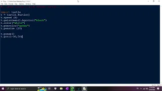 How to Draw the Letter D with Python Turtle