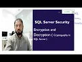 Cryptography in SQL Server used to encrypt and decrypt the data for SQL Server Security