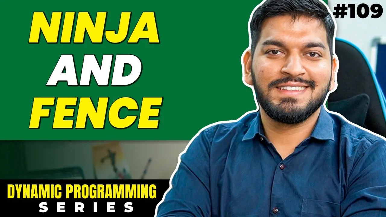 Lecture 109: Painting Fence Algorithm || DP Series - YouTube thumbnail