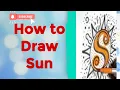 How to Color Sun Step-by-Step Tutorial - Relaxing and Therapeutic Art Activity