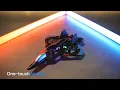 4DRC 2 4G RC Airplane Glider Quadcopter Stunt Drone with LED Light